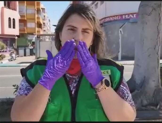 Yéssica Rodríguez, vendedora de la Once en Telde (Foto TA)